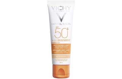 VICHY Capital Soleil Тонирующий солнцезащитный крем против пигментных пятен  SPF 50, 50 мл